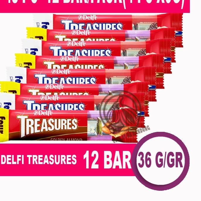 

COD✔️✔️Coklat Delfi Treasure Golden Almond 12 Bar X 36gr - Cokelat Delfi Treasures Isi 48pcs X 9gr Kiloan Cookies and Cream 36 gram X 12 Pak