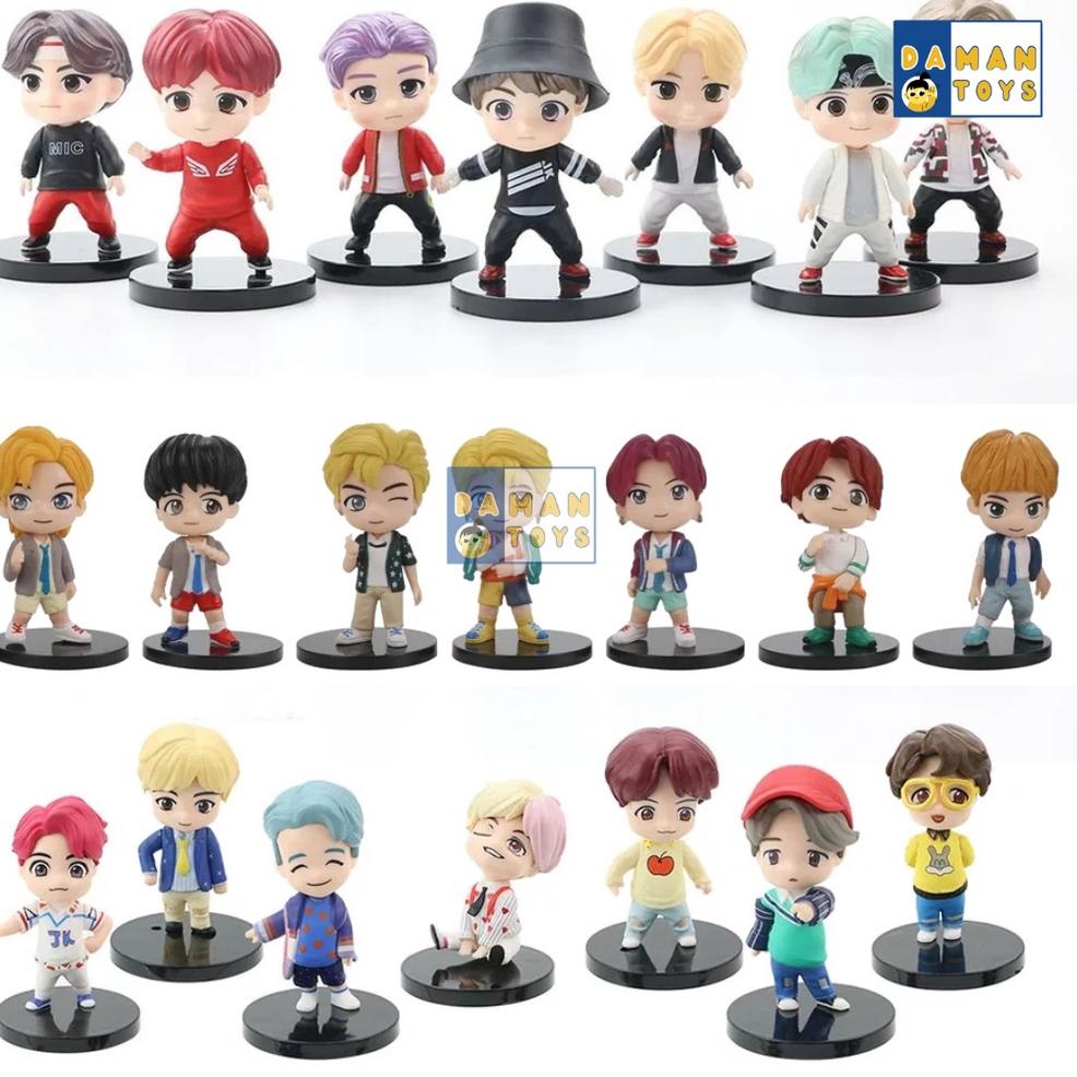 TERBAIK BTS TINY TAN / FIGURE BTS MINI FIGURE /BTS KPOP PAJANGAN MINIATUR HIASAN TOPPER