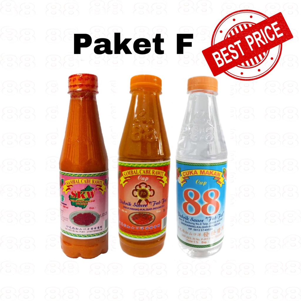 

Paket F Sambal Skw Sambal Pita Asam Cuka 88