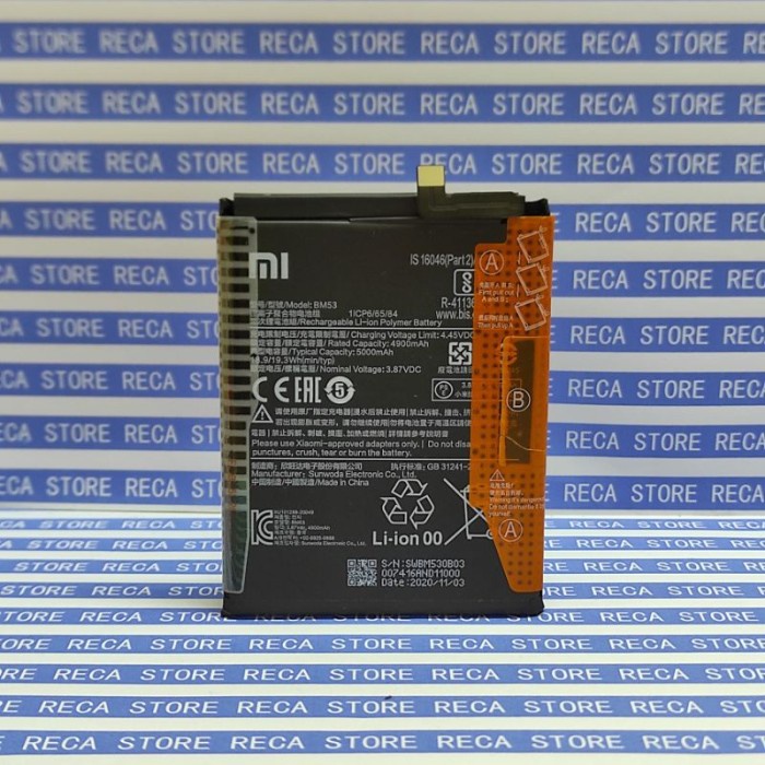 Baterai Batre Xiaomi MI10T - MI10T PRO - MI 10T PRO BM53 Original