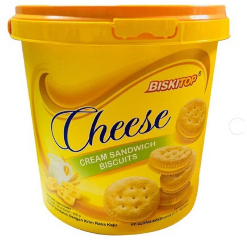 BISKITOP -Biskuit ember bulat rasa cheese 400 gram