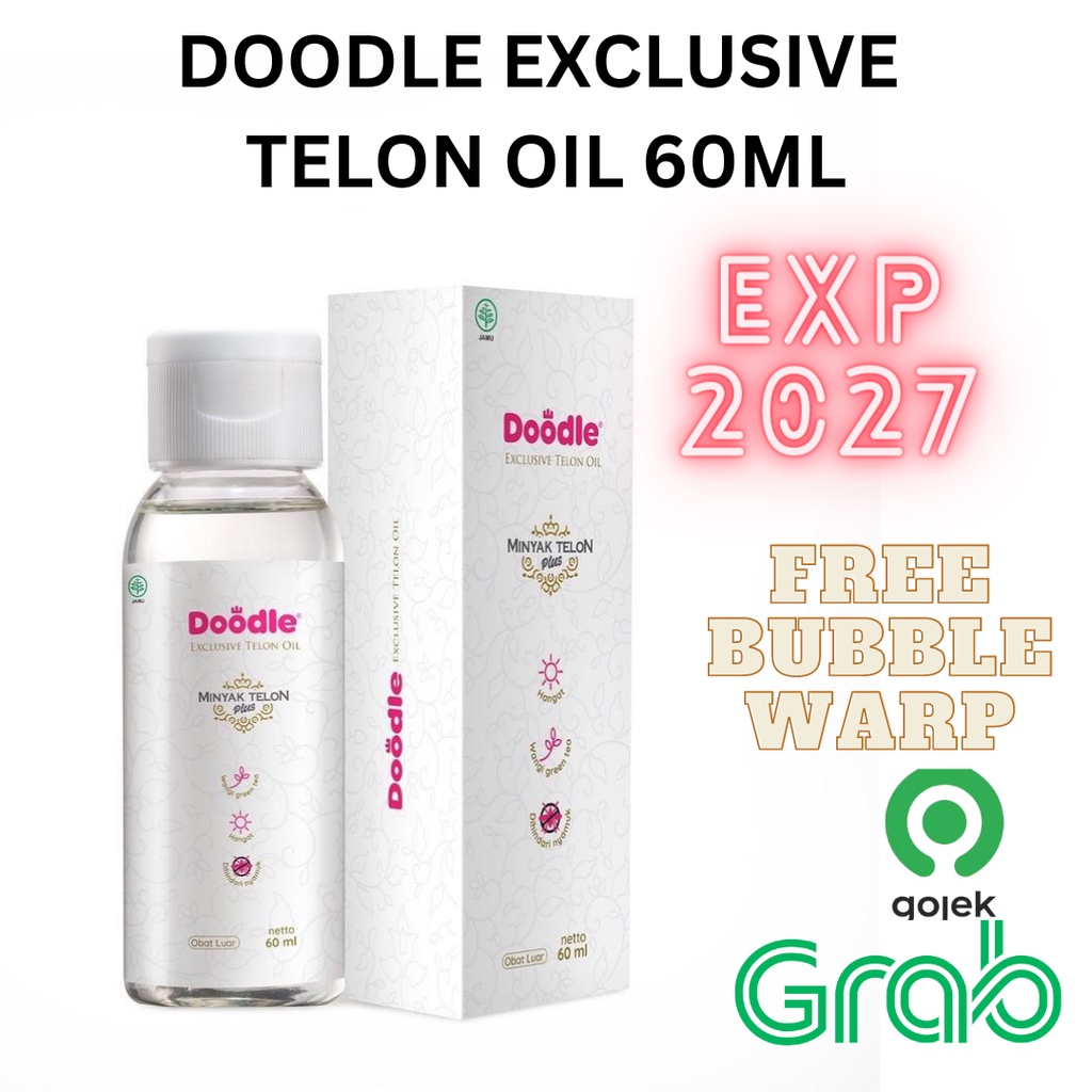 Doodle Minyak Telon Aroma green tea / Minyak telon baby / Telon oil GROSIR