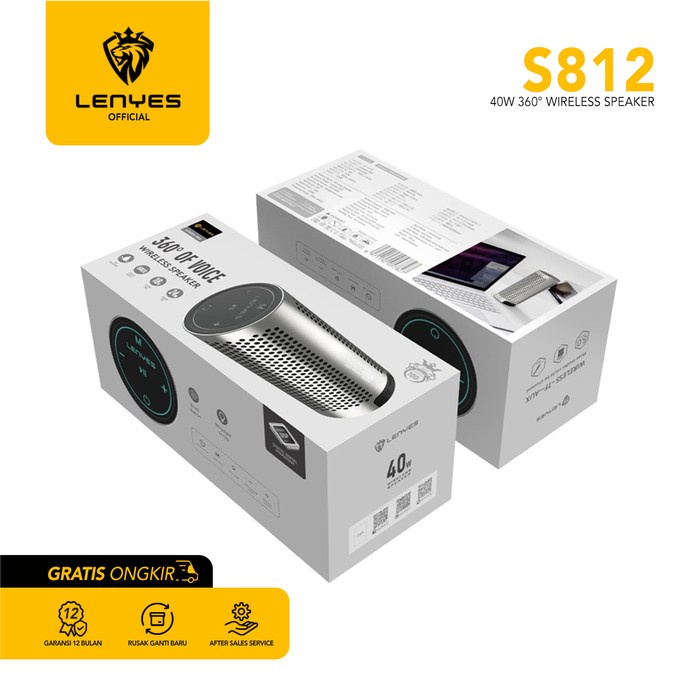 Speaker Bluetooth Portable LENYES S812 IPX5 Wireless HIFI Original WIRELESS SPEAKER PORTABLE SPEAKER MUSIC BOX BLUETOOTH spiker outdoor original