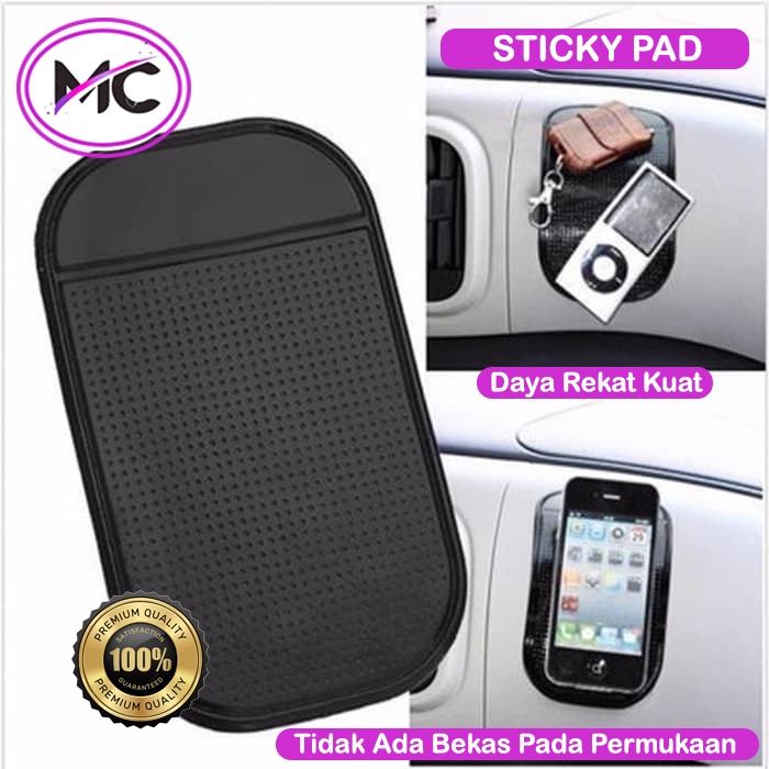Anti Slip Dash Mat Dashboard Mobil Sticky Magic Pad HP Handphone Phone Tempelan Dudukan Non Selip