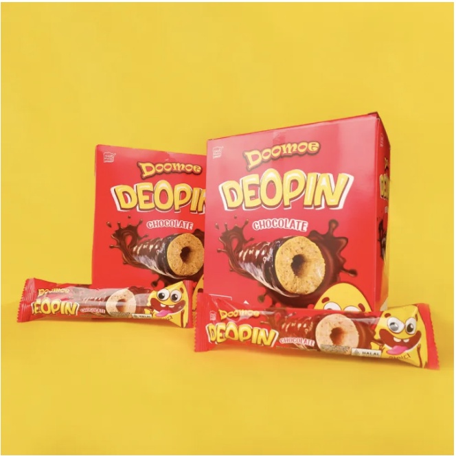 Wafer deopin roll coklat isi 1 pcs