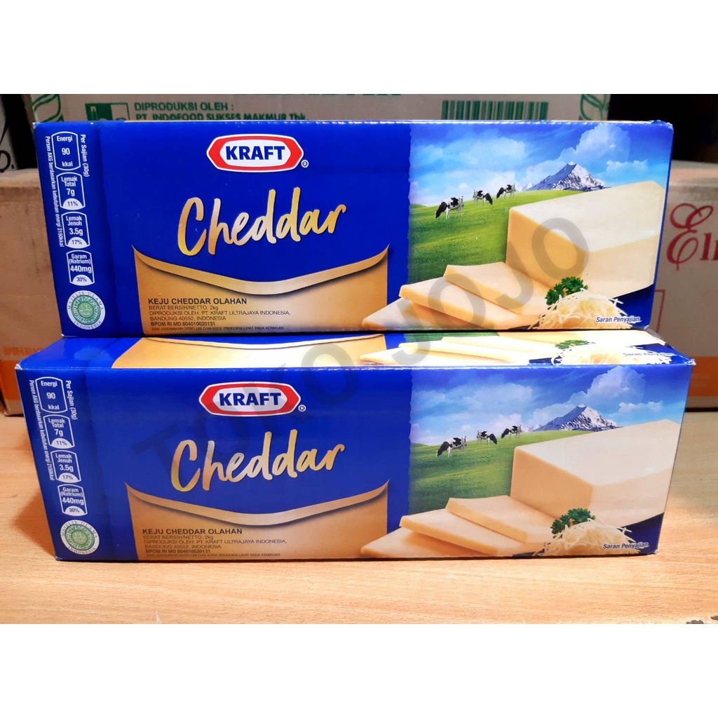 

Kraft Cheddar Cheese / Keju Kraft Cheddar 2 KG