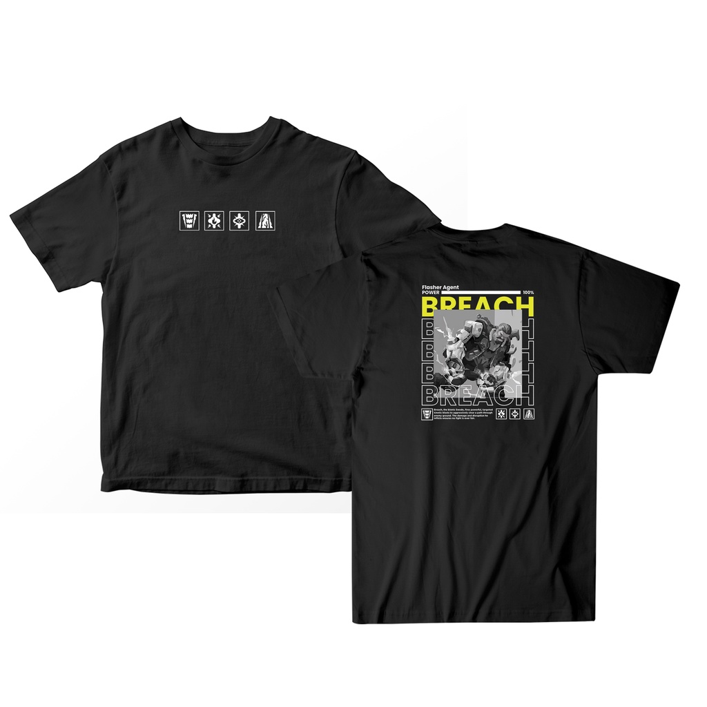 OMS - Baju Valorant / Kaos Valorant Breach Agent Initiator Valorant Size M-XL