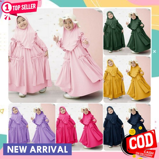 Gamis Anak Cewek Tanggung Umur 9 12 Thn Terbaru 2023 3 4 Tahun 8 7 1 10 5 Baju Muslim Perempuan Rema