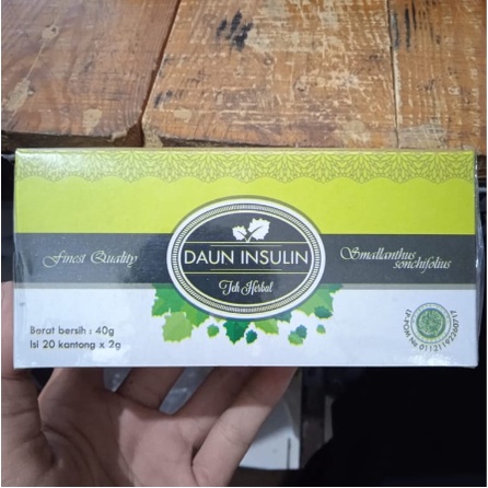 

Teh Herbal DAUN INSULIN Kendimas untuk diabetes | Harga 1 Box isi 20 kantung @20g Original.