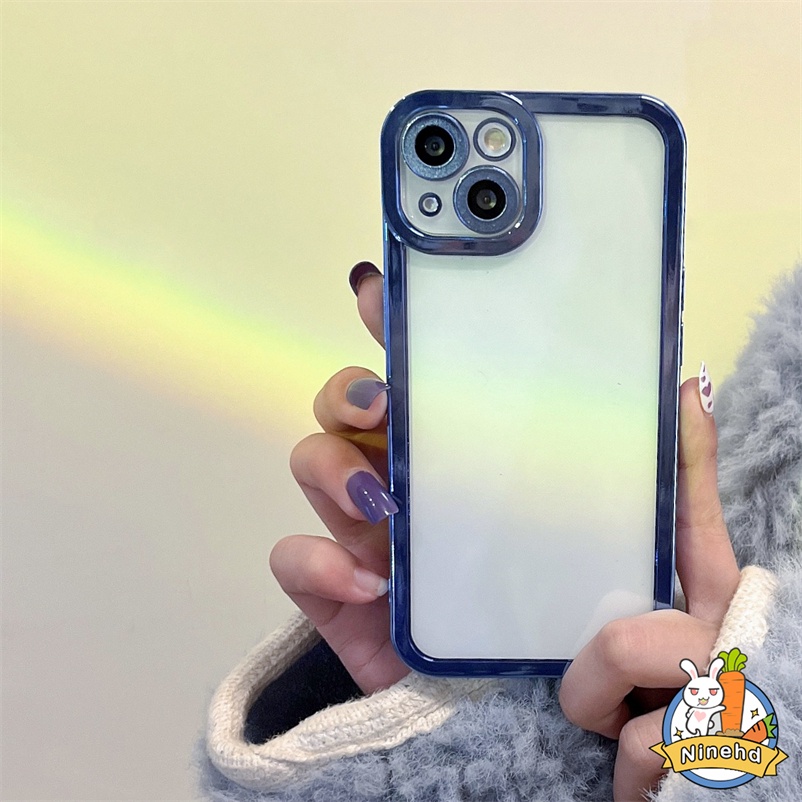 Case Pelindung Bumper Warna Permen Transparan Tahan Banting Untuk iPhone 13 12 11 Pro Max X Xr Xs Max SE 2020 8 7 6 6s Plus