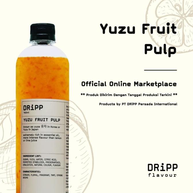 

DRiPP Yuzu Fruit Pulp (Sirup Bubur Buah Rasa Yuzu)