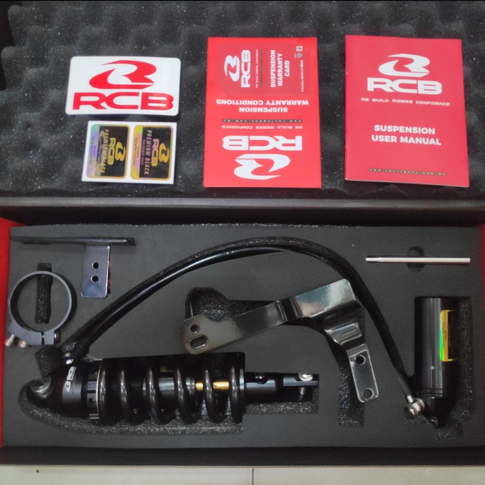 SHOCK TABUNG VIXION R15 XABRE MT-15 XSR-155 RCB DB-2 LINE BLACK SERIES ORIGINAL