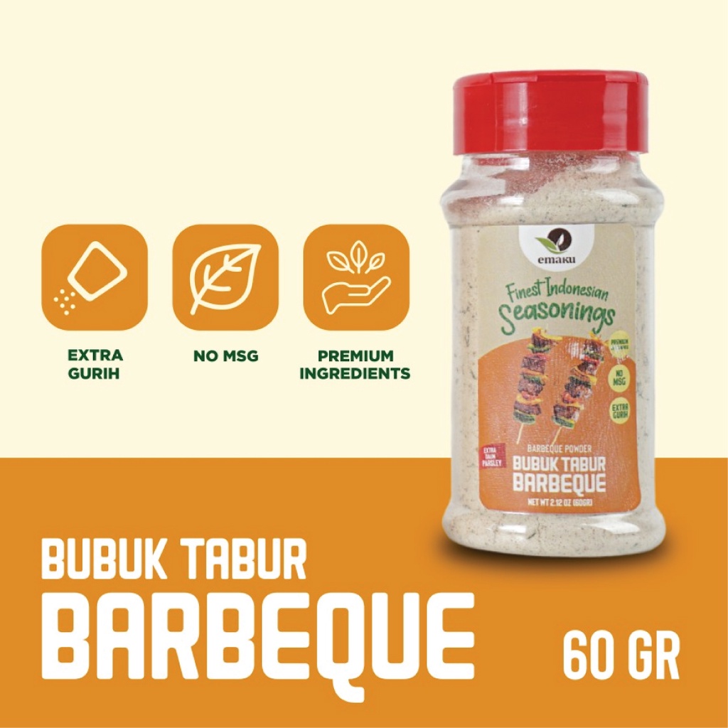 Emaku Bumbu Tabur Barbekyu / Smoked Texas BBQ Powder NON MSG