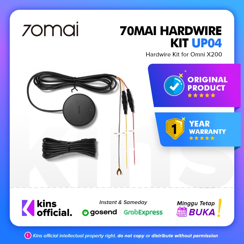 70mai Hardwire Kit UP04 Untuk Omni Parking Monitor 4G Live Control