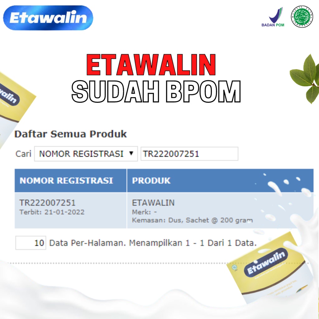 ETAWALIN – Susu Kambing Etawa Tingkatkan Kepadatan &amp; Kesehatan Tulang Sendi Anti Pengapuran Sendi - Bayar Ditempat