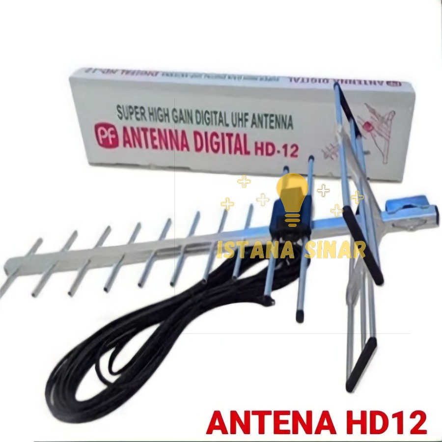 Antena Tv Digital Outdoor /Luar PF HD 12 High Gain Digital Antene