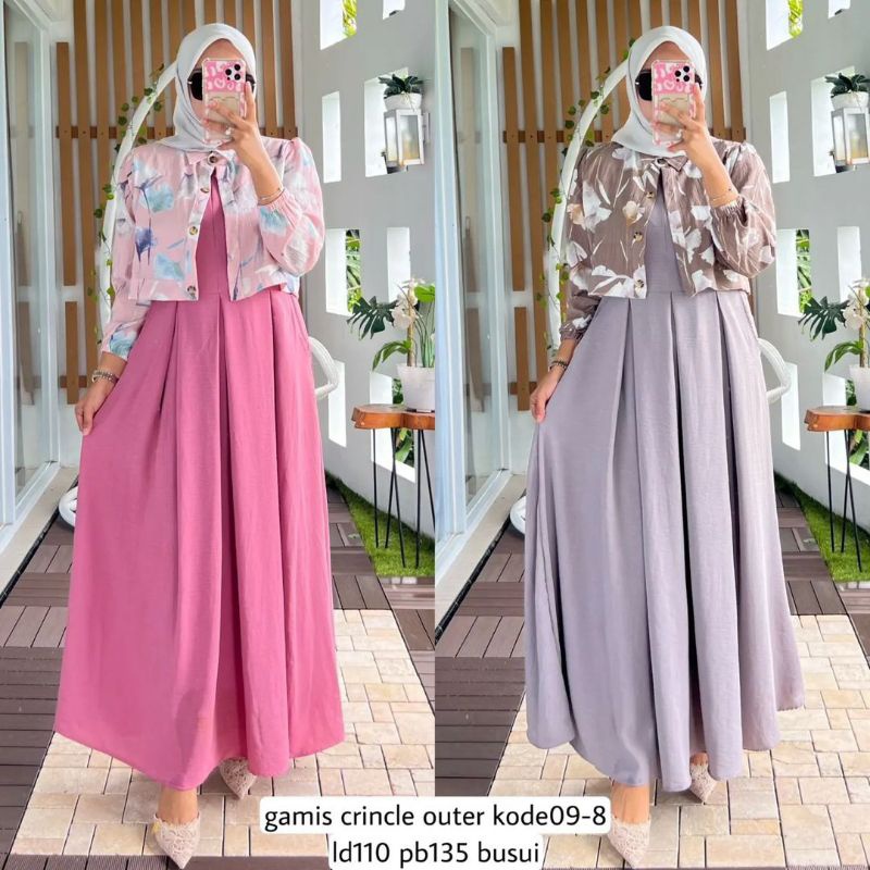 Gamis Rayon Twill Terbaru / Gamis Rubiah Terbaru / Gamis Crinkle Terbaru / Gamis Jumbo Terbaru / Mid
