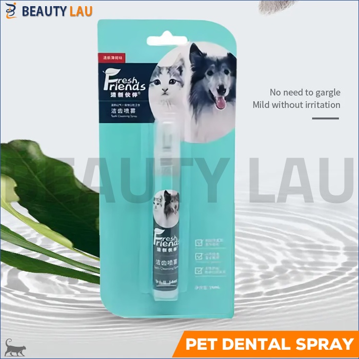 PET DENTAL SPRAY PENGHILANG BAU MULUT KUCING ANJING PENYEGAR NAFAS PEMBERSIH GIGI KUCING ANJING