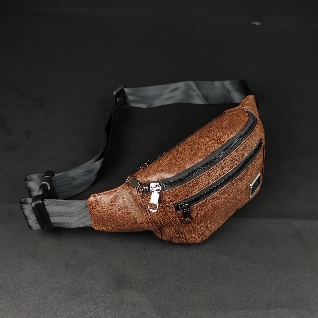 Waistbag Premium POLO AMSTAR Bahan kulit PU Leather Terbaru Tas Selempang Bahu Tas Pinggang