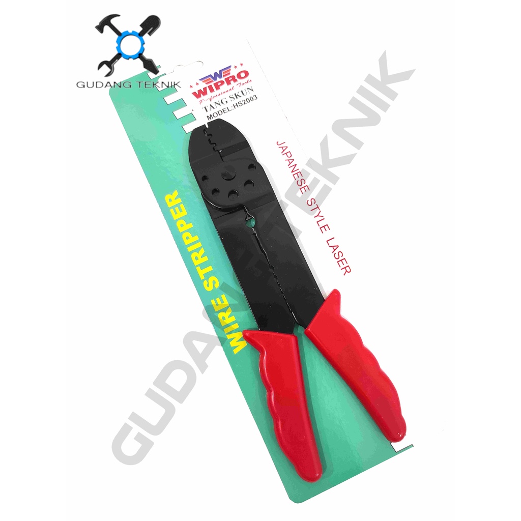 Tang Skun Kabel MANUAL HS-2003 WIPRO / Tang Press Kabel Skun Krimping HS 2003 - Rachet Crimping Pliers HS-2003 WIPRO