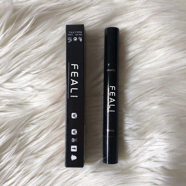 FEALI EYELINER STAMP 2IN1 WATERPOOF LIQUID DUO EYELINER WING WITH STAMP EYELINER CAIR