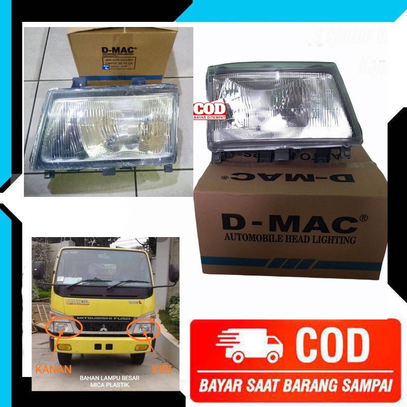 HEAD LAMP LAMPU DEPAN MOBIL COLT CANTER PS110 PS125 PS136