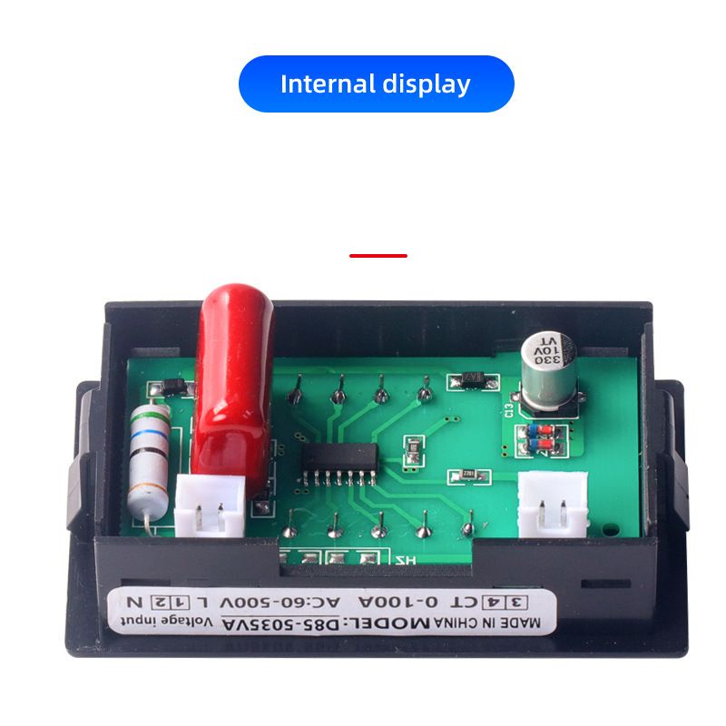 D85-5035VA Voltmeter Ammeter Digital AC60-500V 0-100A Current Meter LED Pengukur Ampere Tegangan