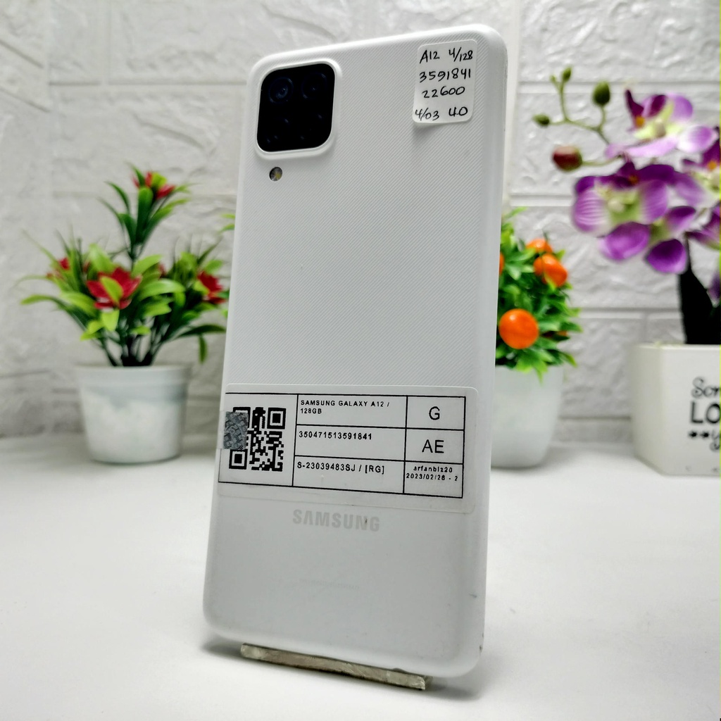 Samsung A12 4/128GB BEKAS SECOND Eks Grs SEIN