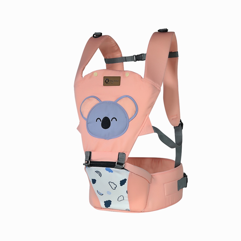 Gendongan Hipseat Bayi Ransel Depan Belakang Baby Scots Animal Koala BAG 1104