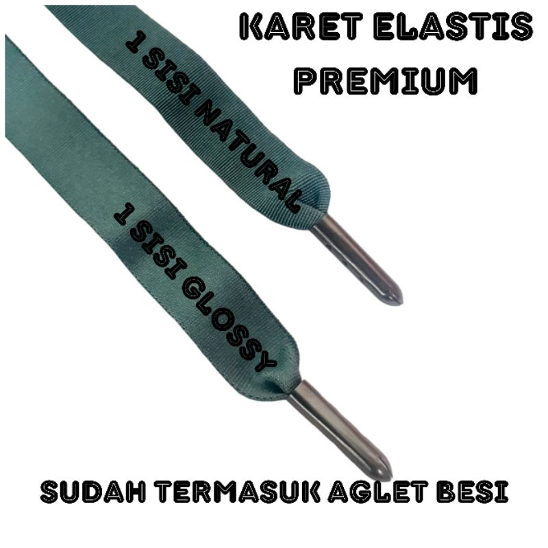 Tali Sepatu Karet Elastis Klasik Premium Stok Garment Cocok Untuk Sepatu Jogger Hoodie