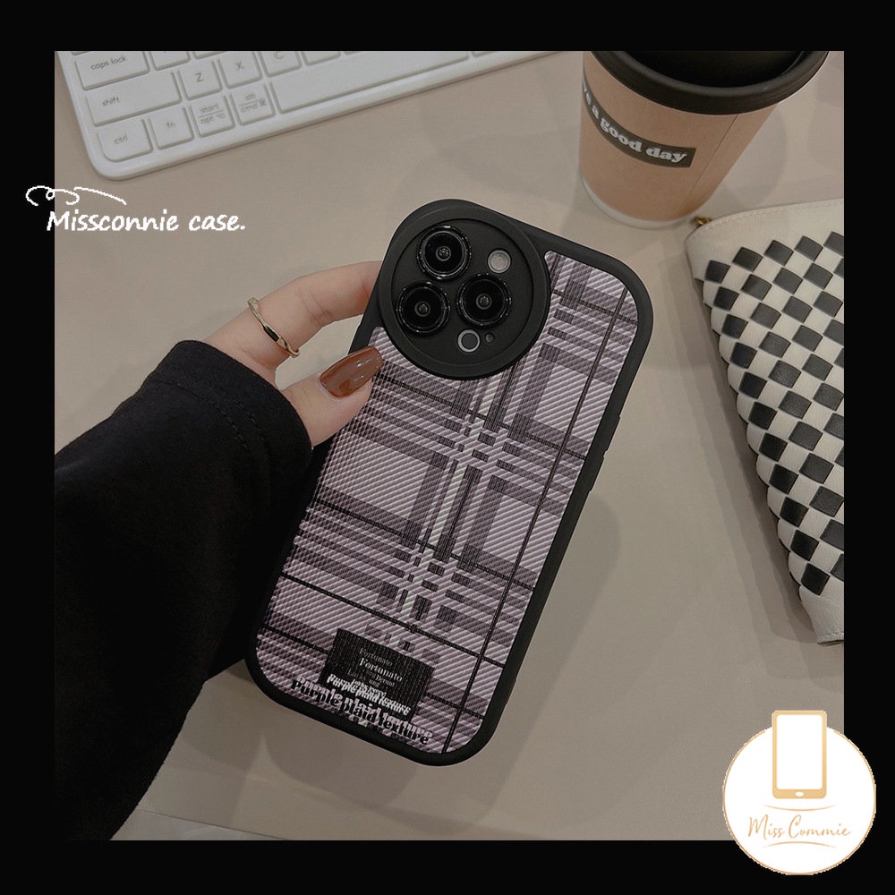 Casing Untuk Realme C35 C21Y C30 C55 C53 C25Y 10Pro C17 C20 C31 C20A C12 C25S5 9i 6 8i 8Pro 5 6i 6s 8 5i 7i C15 C11 C21 GT C17 C2 C3 Mewah Simple Lucky Kotak-Kotak Lensa Bulat Sarung Soft Cover