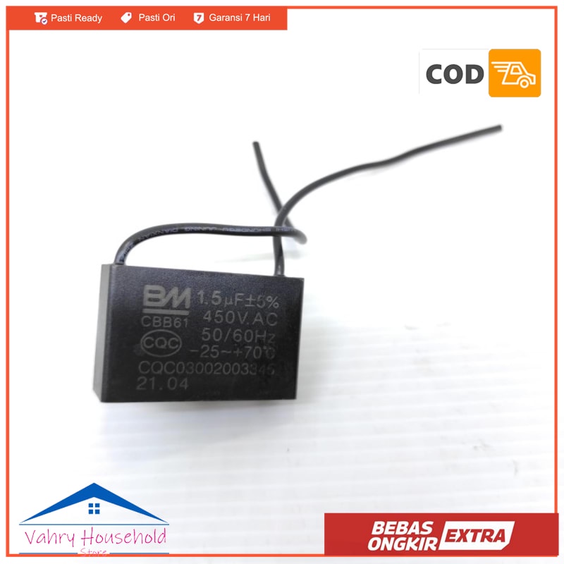 KAPASITOR KIPAS ANGIN MASPION STAND FAN EX172S EX 172 S ORIGINAL