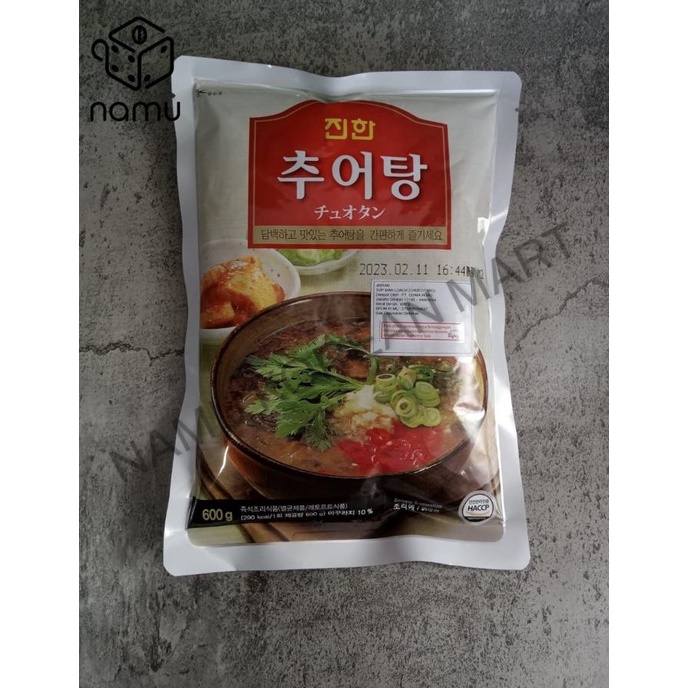 

~^~^~^] Jinhan Sup Ikan Loach Chueotang 600gr / Makannan Sup Instan Ikan Loach