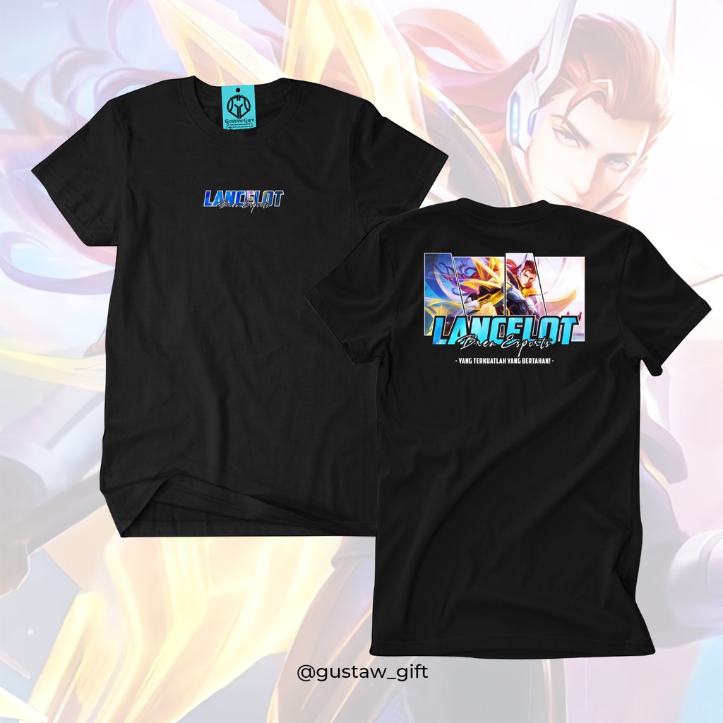GG T-Shirt LANCELOT M2 skin Bren Esports Mobile Legends Kaos Custom Katun Slim-fitting