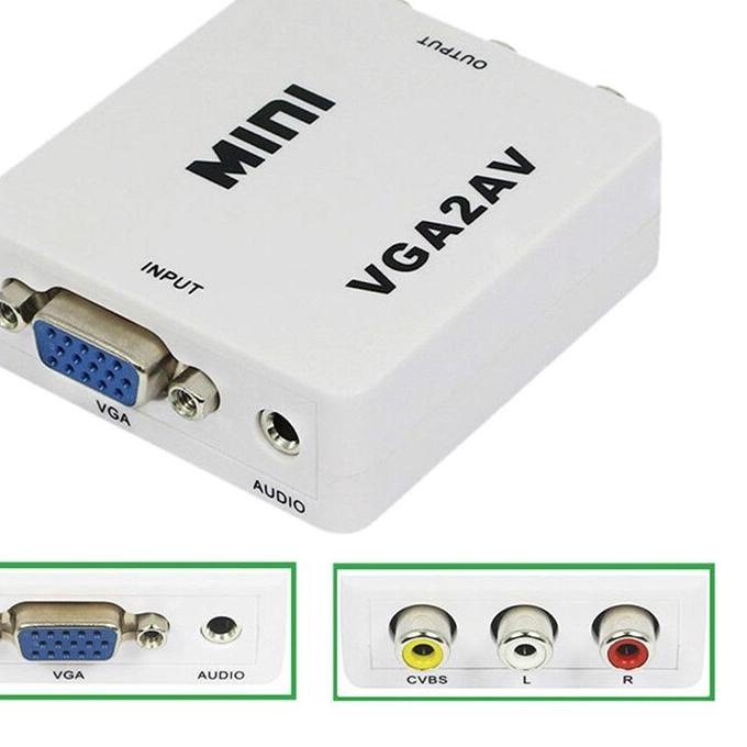 ➱ VGA to RCA CONVERTER / Converter VGA to AV / VGA to AV Mini Converter ➪