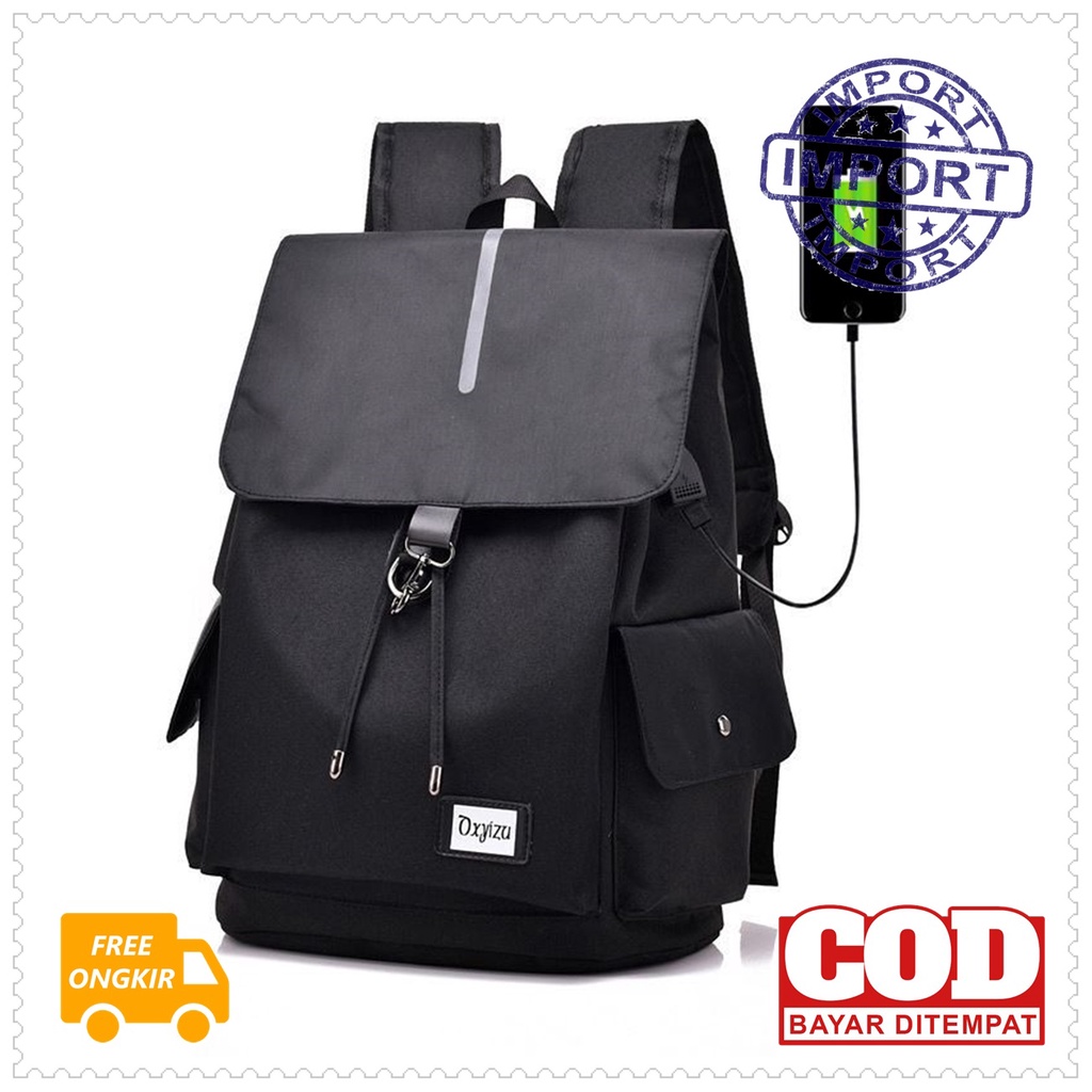 TAS RANSEL PRIA VT0604 IMPORT BACKPACK GENDONG LELAKI TAS PUNGGUNG BERKUALITAS PREMIUM SEKOLAH KULIA