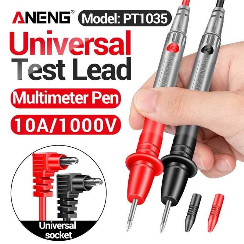 (BISA COD) FTIHSHP ANENG Kabel Multimeter Test Pen Test Lead Universal Socket 10A 1000V - PT1035