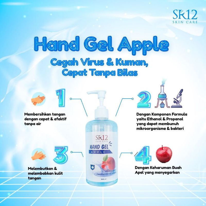 PROMO HAND SANITIZER GEL APPLE SR12 BPOM ORIGINAL / HS  AMAN BERBPOM / THE NEW NORMAL (Kemasan Lama)