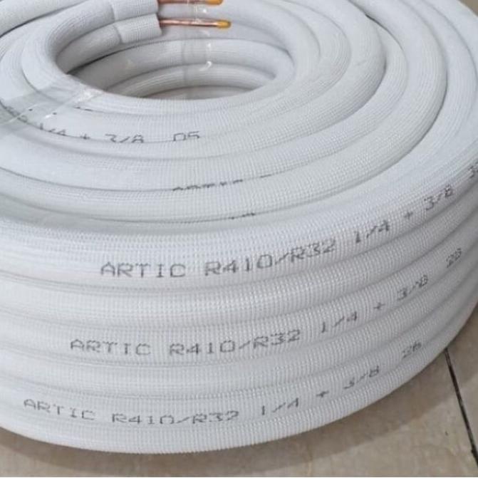 ✳ Pipa AC selang ac 1/2pk 3/4pk 1pk ARTIC (ukuran 1/4x3/8) harga meteran ♛