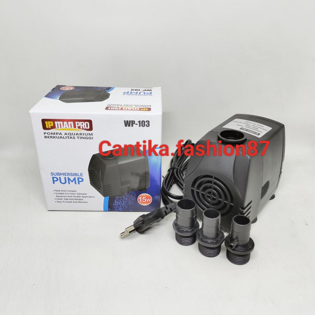 Submersible Pump WP-103 IP MAN PRO Pompa Aquarium Celup Pompa Air Pompa Aquarium