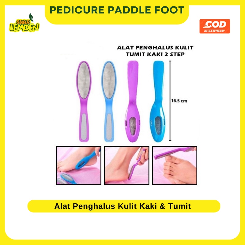 Penghalus Tumit Dan Telapak Kaki Pecah Kasar 2in1 Pedicure Paddle Foot