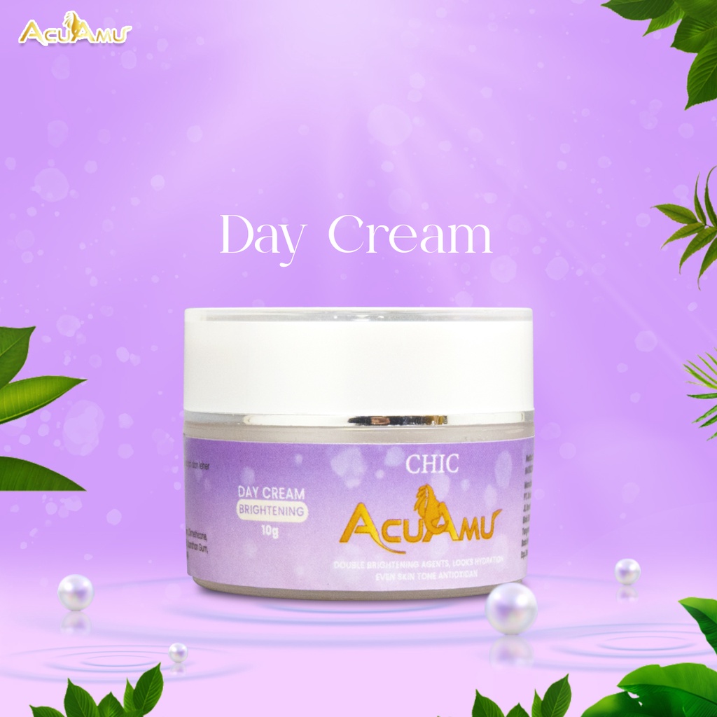 ACUAMU DAY CREAM BRIGTHENING 10g | CREAM PENCERAH WAJAH DALAM 14 HARI