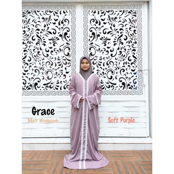 ABAYA SHOLAT GRACE/ABAYA SHOLAT MATT WOLLPEACH/ABAYA SHOLAT MURAH/ABAYA SHOLAT CANTIK/MUKENA SHOLAT