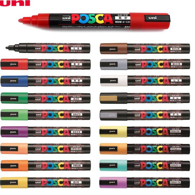 

[PRODUK TC7OT73] Uni POSCA PC-5M Marker Pen - Medium Tip Part 2 vnyro