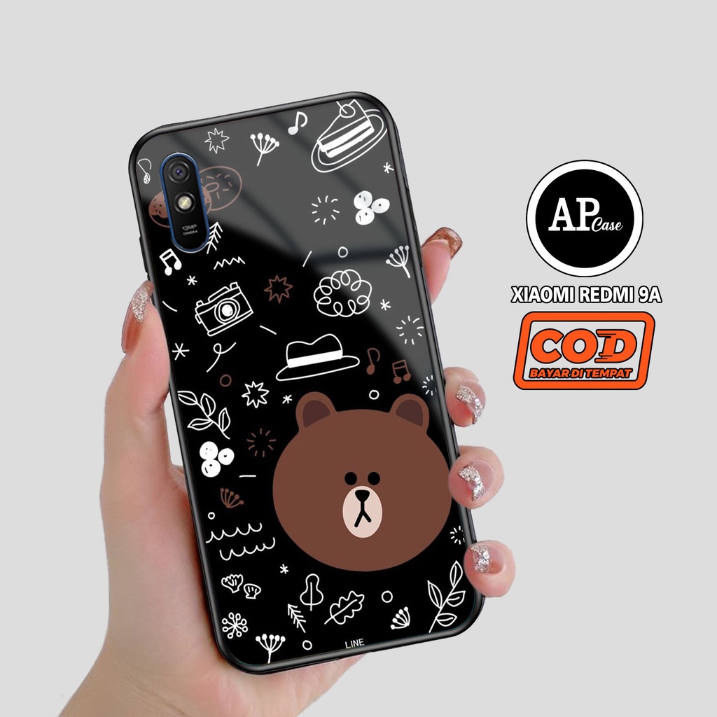 Case XIAOMI REDMI 9A Casing Hp XIAOMI REDMI 9A - Case Motif Brown Terbaru - Softcase Hp - Custom Cas