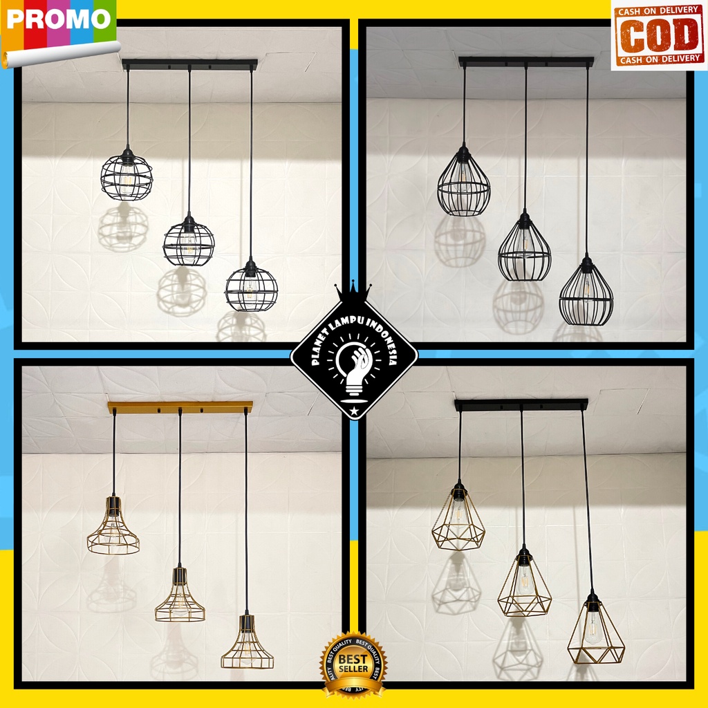 Lampu Gantung Hias Minimalis Modern bernuansa Vintage dan Klasik Sangat Cocok Untuk Dekorasi Atap Pl