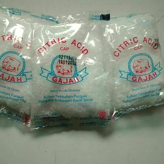 

❋ Citrid acid citrun cap gajah 1 pak/20 bks ➳