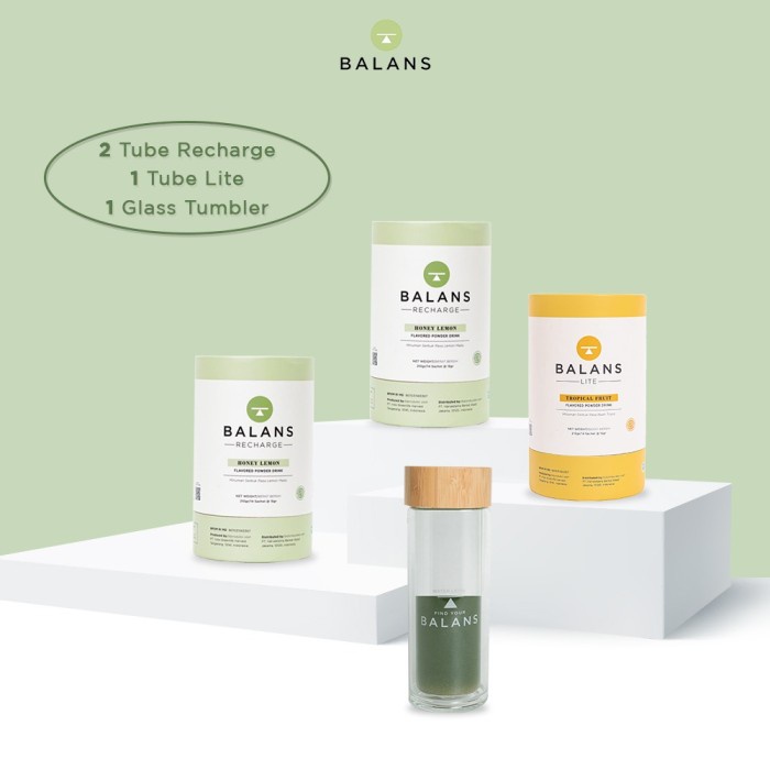

Ready-Stock Balans 2 Recharge + 1 Active Free Tumbler | Fiber&Probiotics Drink - 2Recharge+Lite