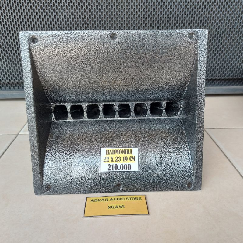 Horn Tweeter / Corong Tweeter Driver Harmonika 22 x 23 Alumunium