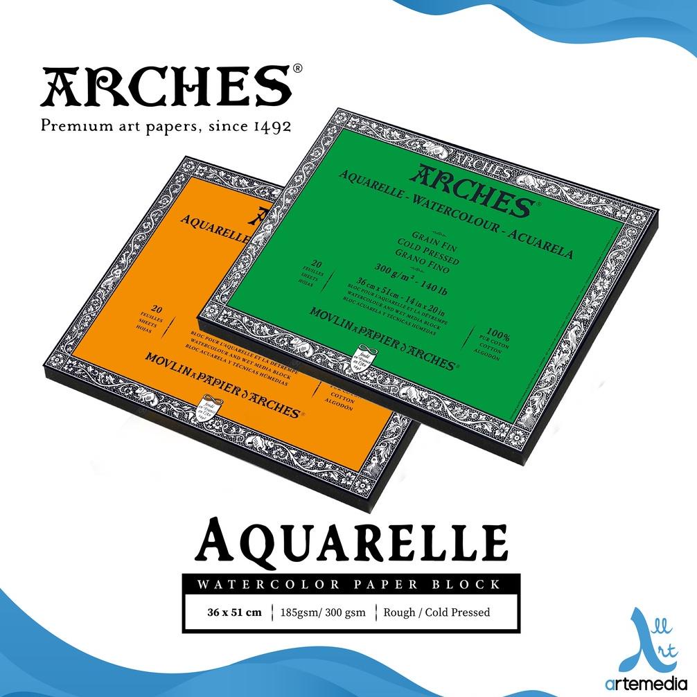 

Watercolor Pad Arches Aquarelle 36x51cm Watercolor Paper Block